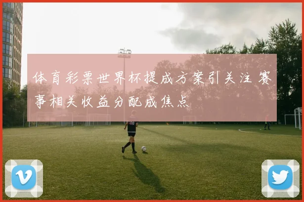 体育彩票世界杯提成方案引关注 赛事相关收益分配成焦点